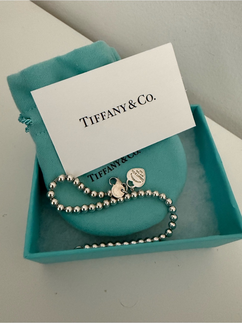 Tiffany Blue Heart Bracelet